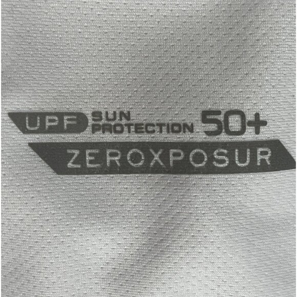 Zeroxposur Mens XL White UPF 50+ Sun Protection Polyester Short Sleeve Shirt 48j - Picture 5 of 7